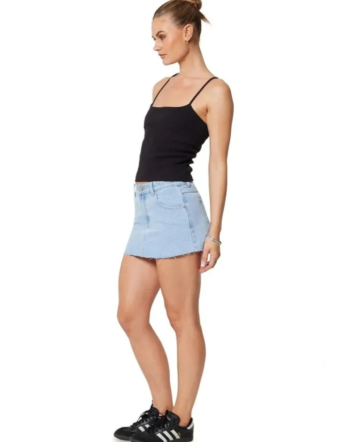 Abrand Jeans 99 Low Skirt Kendall in Light Blue