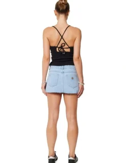 Abrand Jeans 99 Low Skirt Kendall in Light Blue