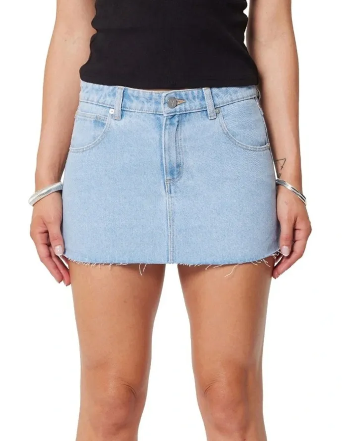 Abrand Jeans 99 Low Skirt Kendall in Light Blue