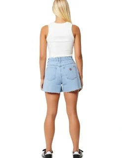 Abrand Jeans Venice Short Kendall in Light Blue