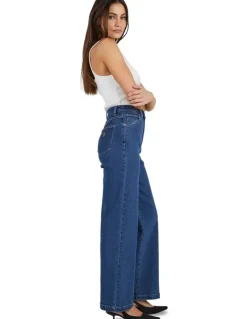 Abrand Jeans 94 High & Wide Ruth Jeans in Mid Blue