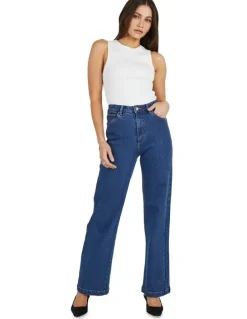 Abrand Jeans 94 High & Wide Ruth Jeans in Mid Blue