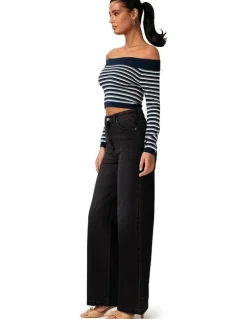 ABrand Jeans 94 High & Wide Tall Sophie Jeans in Black