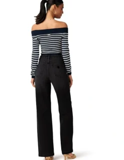 ABrand Jeans 94 High & Wide Tall Sophie Jeans in Black
