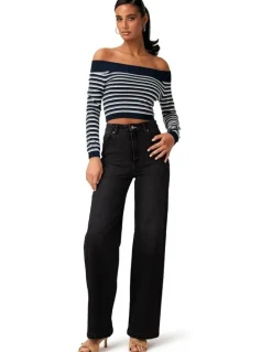 ABrand Jeans 94 High & Wide Tall Sophie Jeans in Black