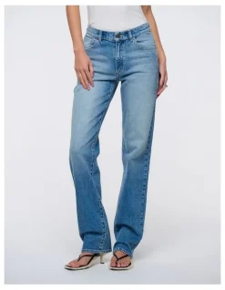ABrand Jeans 95 Mid Straight Celeste
