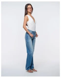 ABrand Jeans 95 Mid Straight Celeste