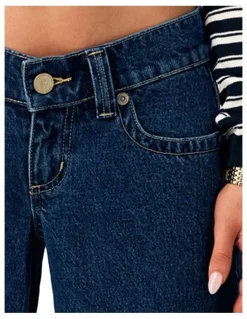 ABrand Jeans Super Low Wide Petite Tara 00 Pant in Blue