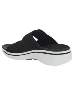 Active Flex Adena Sandals in Black Weave
