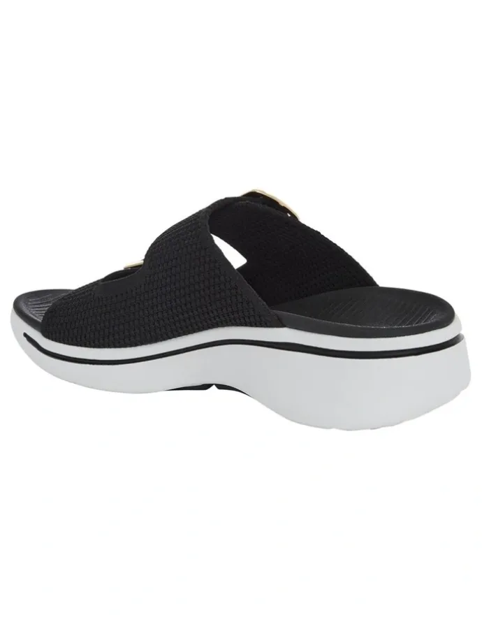 Active Flex Adena Sandals in Black Weave