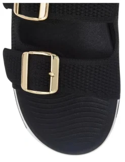 Active Flex Adena Sandals in Black Weave