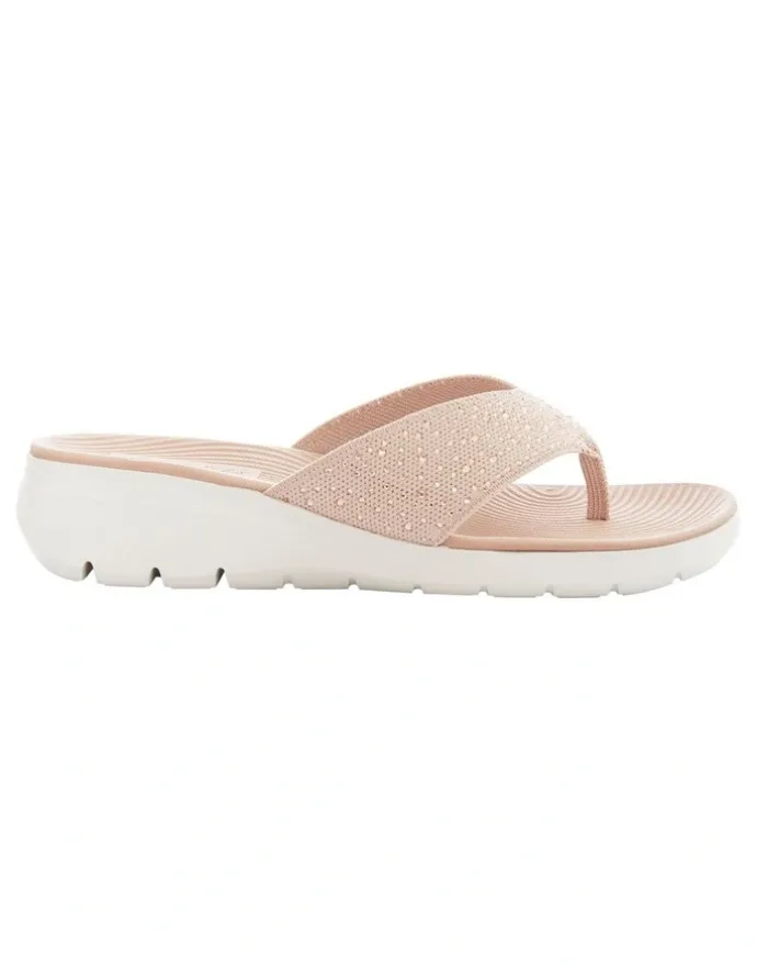 Active Flex Largo Sandals in Blush Diamante
