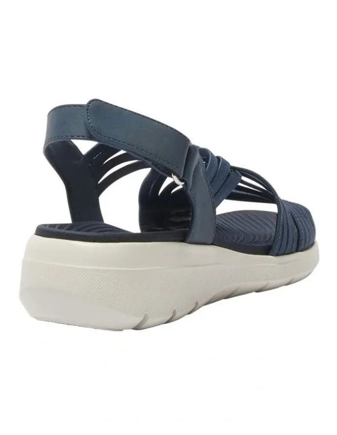 Active Flex Luna Sandals in Navy Elastic