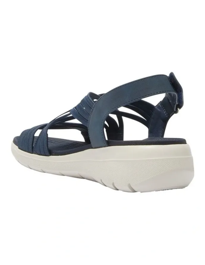 Active Flex Luna Sandals in Navy Elastic