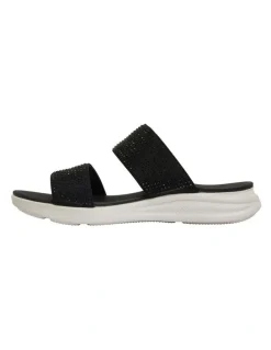 Active Flex Novato Black Diamante Sandals