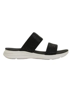 Active Flex Novato Black Diamante Sandals