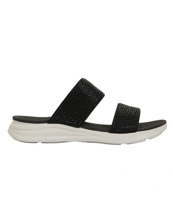 Active Flex Novato Black Diamante Sandals