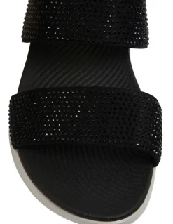 Active Flex Novato Black Diamante Sandals