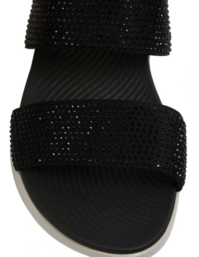 Active Flex Novato Black Diamante Sandals