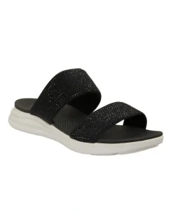 Active Flex Novato Black Diamante Sandals