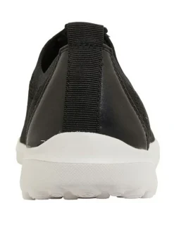 Active Flex Oberon Black Stretch Sneakers