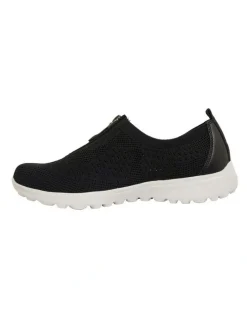 Active Flex Oberon Black Stretch Sneakers