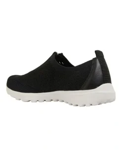 Active Flex Oberon Black Stretch Sneakers