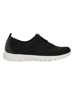 Active Flex Oberon Black Stretch Sneakers