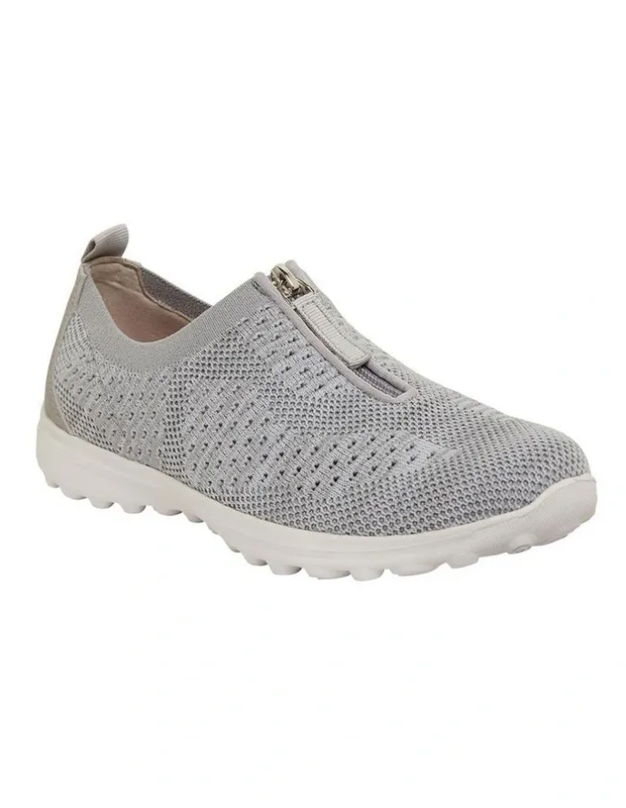 Active Flex Oberon Light Grey Stretch Sneakers