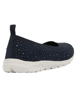 Active Flex Patrice Navy Diamante Sneakers