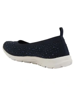 Active Flex Patrice Navy Diamante Sneakers