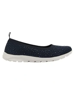 Active Flex Patrice Navy Diamante Sneakers