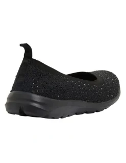 Active Flex Patrice Sneakers in Black Diamante