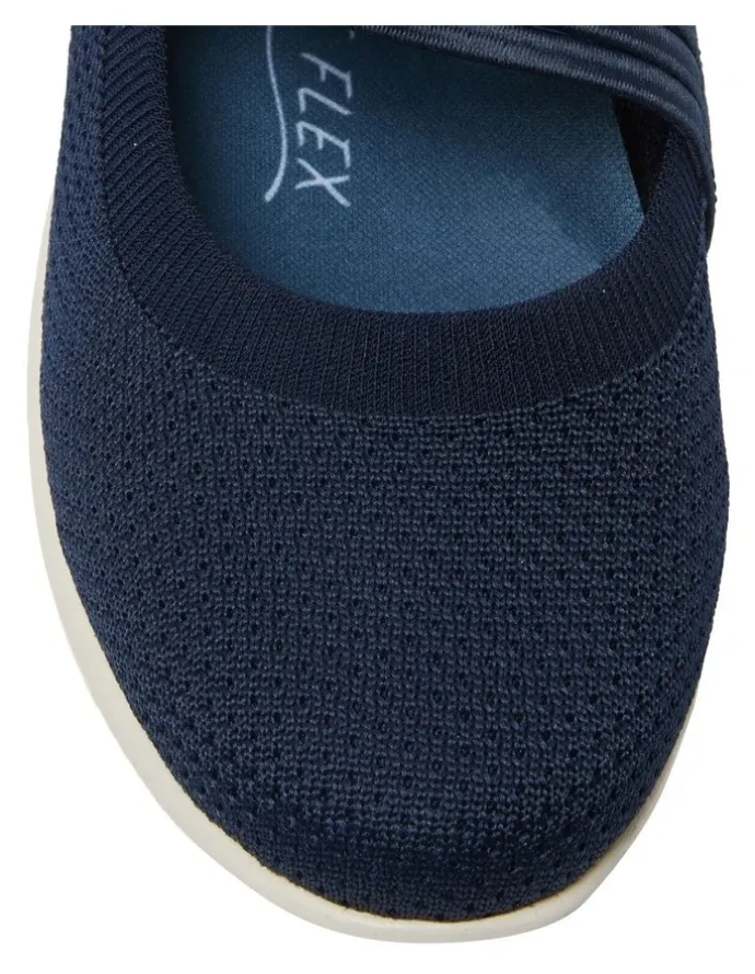 Active Flex Patsy Sneakers in Navy Stretch