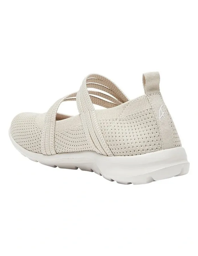Active Flex Patsy Sneakers in Beige Stretch