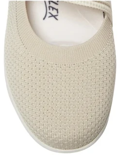 Active Flex Patsy Sneakers in Beige Stretch