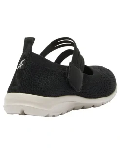 Active Flex Patsy Sneakers in Black Stretch