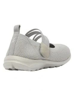 Active Flex Patsy Sneakers in Light Grey Stretch