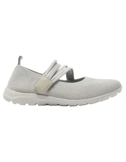 Active Flex Patsy Sneakers in Light Grey Stretch