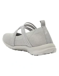 Active Flex Patsy Sneakers in Light Grey Stretch
