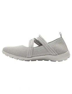 Active Flex Patsy Sneakers in Light Grey Stretch