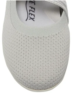Active Flex Patsy Sneakers in Light Grey Stretch