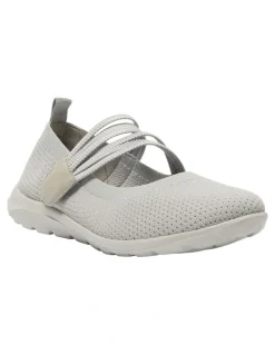 Active Flex Patsy Sneakers in Light Grey Stretch