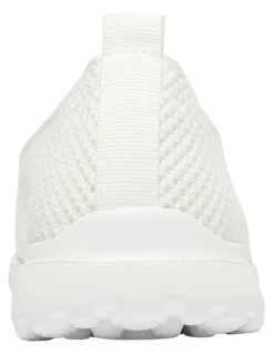 Active Flex Peak Sneakers in White Stretch