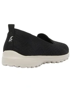 Active Flex Perry Sneakers in Black Stretch