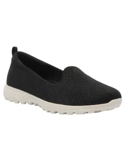 Active Flex Perry Sneakers in Black Stretch