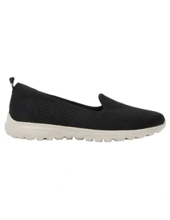 Active Flex Perry Sneakers in Black Stretch