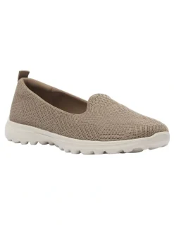 Active Flex Perry Sneakers in Khaki Stretch