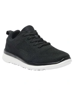 Active Flex Quantum Sneakers in Black Knit