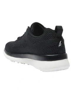 Active Flex Quantum Sneakers in Black Knit